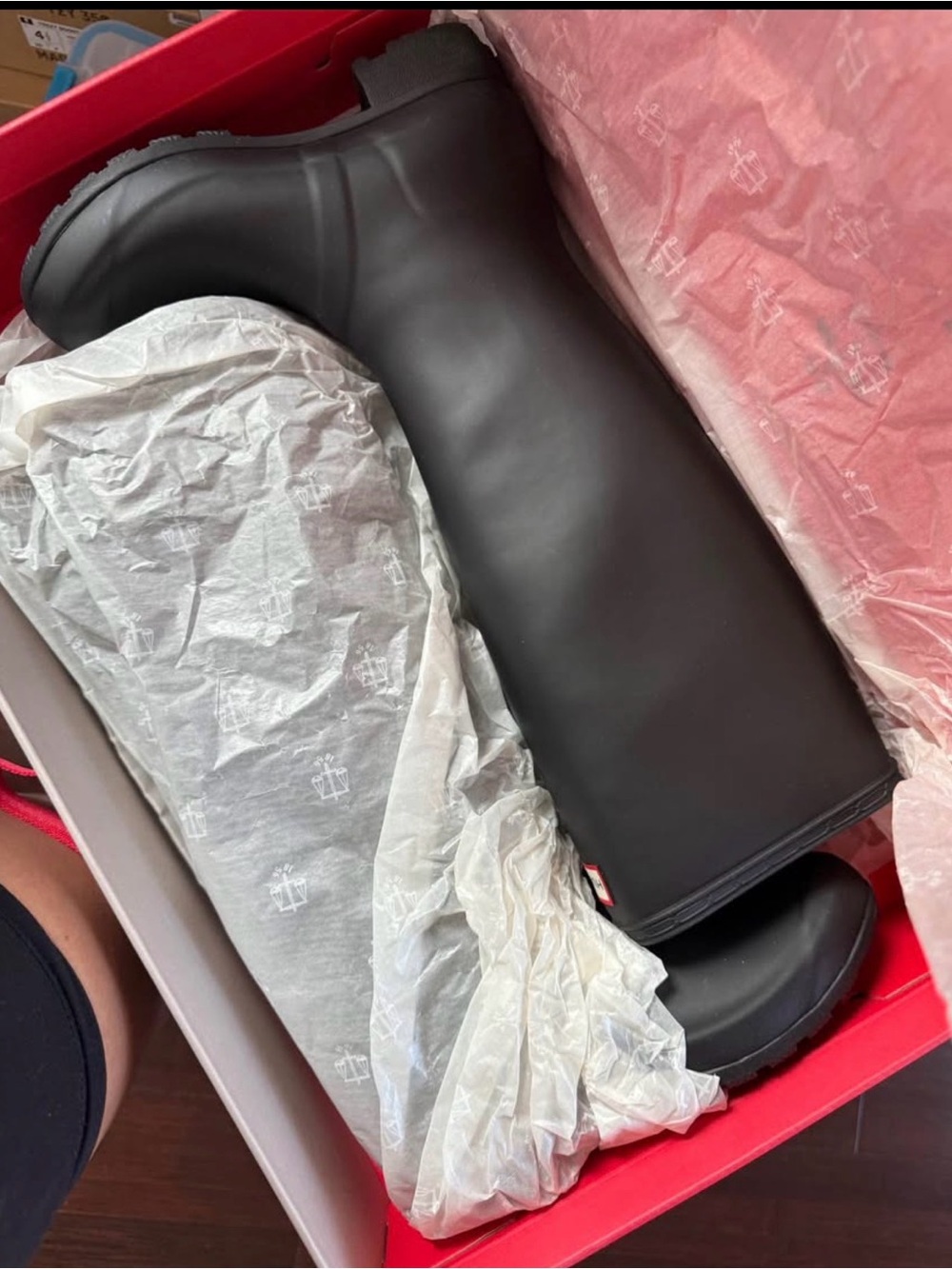 Hunter Black Tall Women's Rain Boots